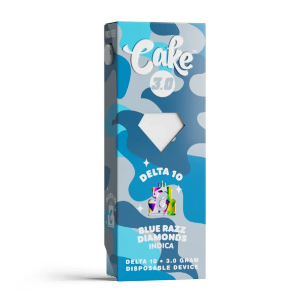 Cake Delta 10 Disposable Blue Razz Diamonds 3g