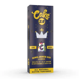 Cake Delta 8 Live Resin Disposable king James XIII 2g